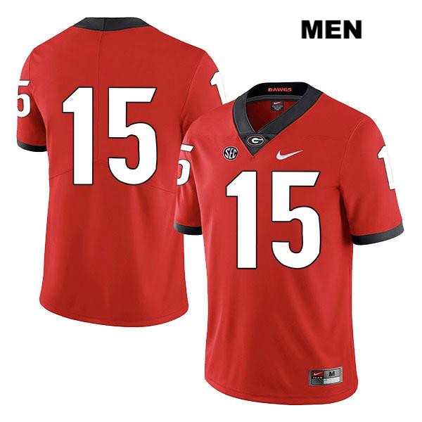 Georgia Bulldogs Men's Lawrence Cager #15 NCAA No Name Legend Authentic Red Nike Stitched College Football Jersey KXV3556EO